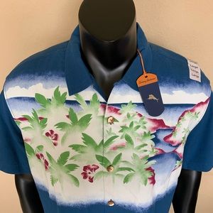 Tommy Bahama Men’s Large 100%Silk Valley of Palms